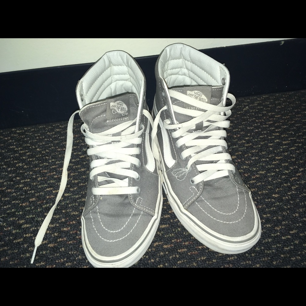 Grey and white vans